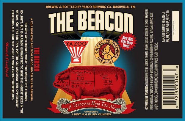 Beacon Ale Label Tennessee craft beer tax