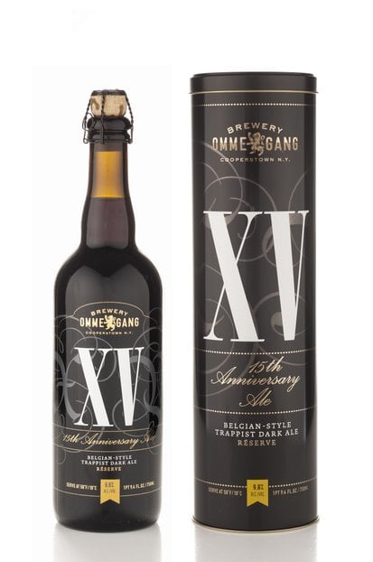 OMMEGANG XV CAN AND BOTTLE