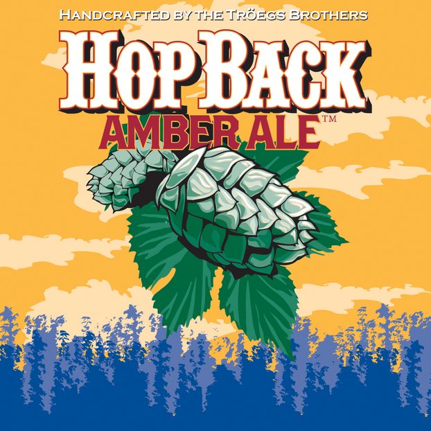 HopBack Amber Ale label 