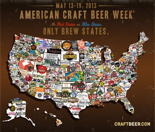 Craft Beer Map Thinkin Drinkin