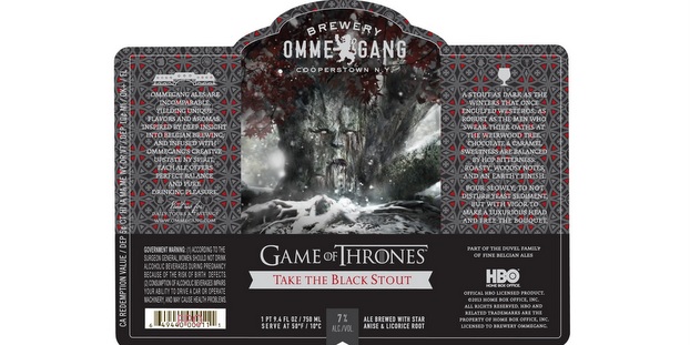Ommegang Take The Black Stout Game of Thrones