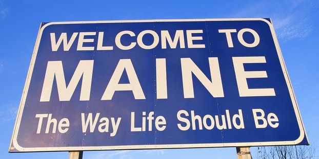 Maine state sign
