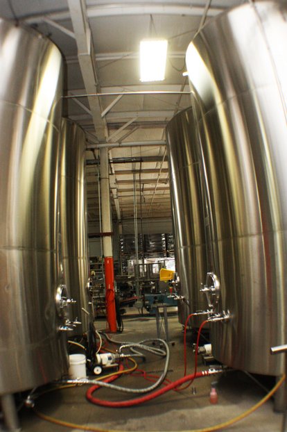 New Holland Brewing bright beer tanks