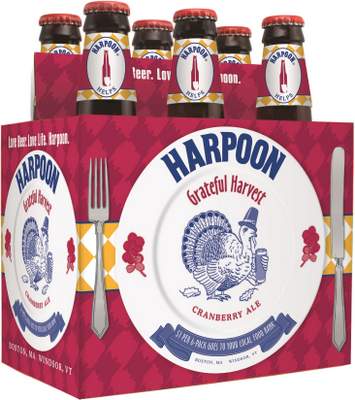Harpoon Brewery Six Pack Grateful Harvest Ale