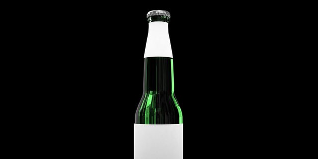 beer bottle with no label-001