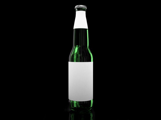 beer bottle with no label