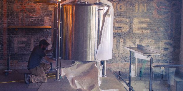 Epic Brewing brewhouse installation