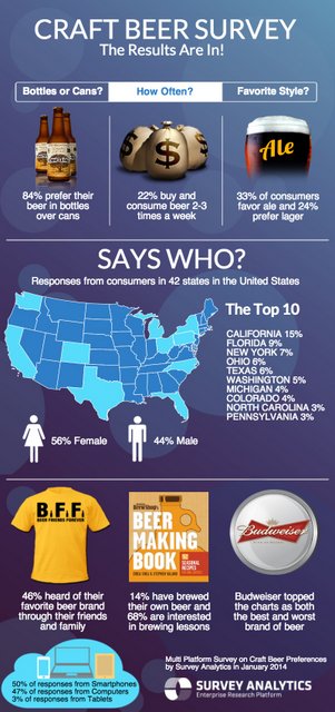 Survey Analytics Beer Survey infograph