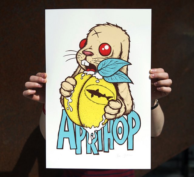 Dogfish Head aprihop poster