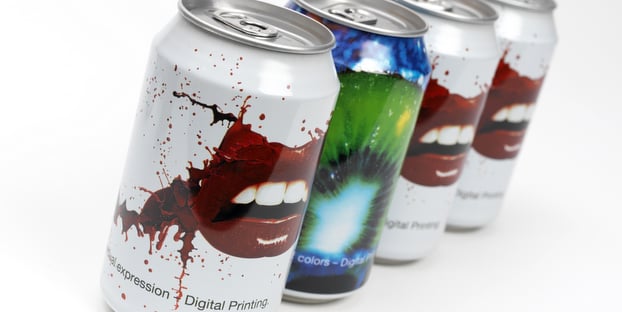 Digital printing craft beer cans
