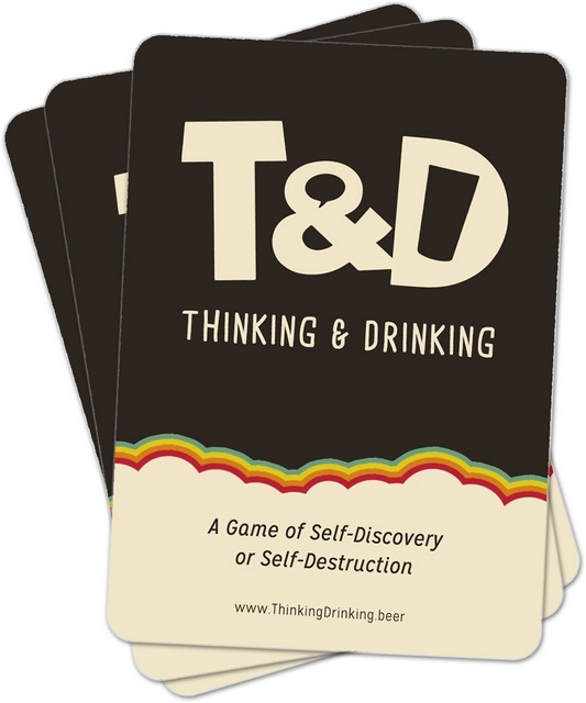 Thinking and Drinking card game 