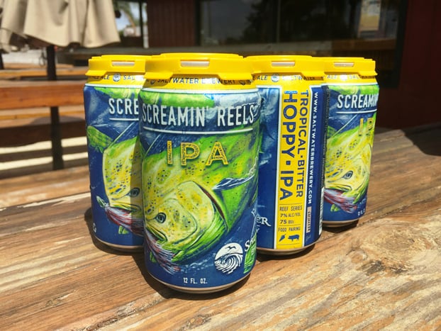saltwater brewery cans
