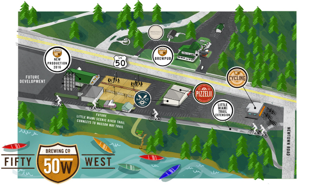 50 West Brewing Site Map