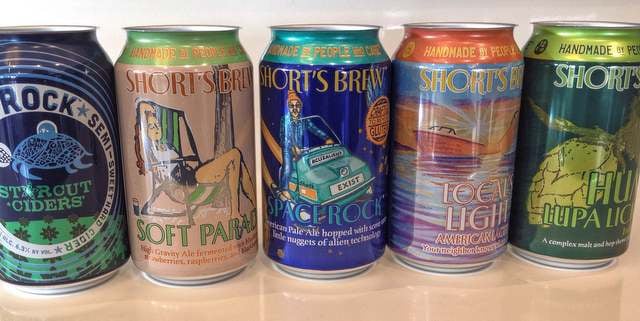 Short's Brewing Co. cans