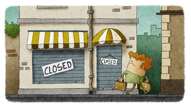 cartoon buy closed out of business brewer 