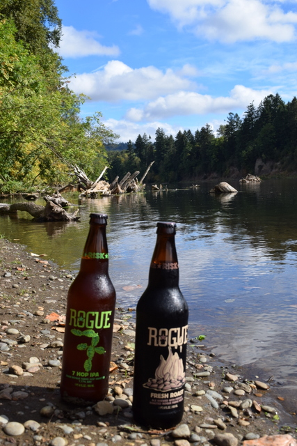 Rogue Farms bottles river