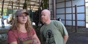 Keith Gribbins and Cher Gillson at Rogue Farms