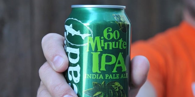 Dogfish 60 minute IPA cans cbb crop