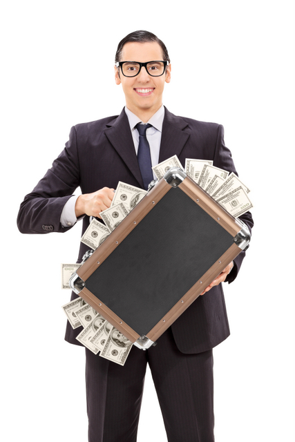 briefcase money suit buyout