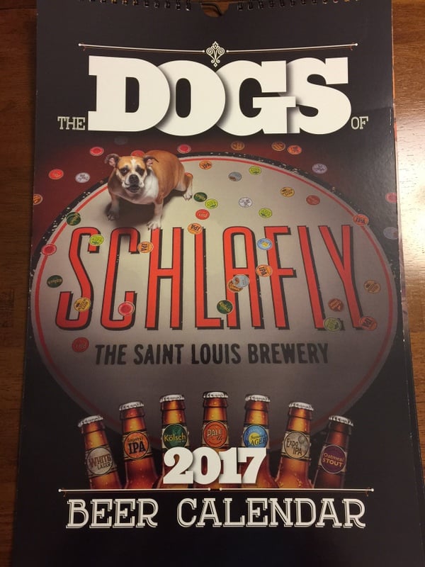 Schlafly dog calendar 
