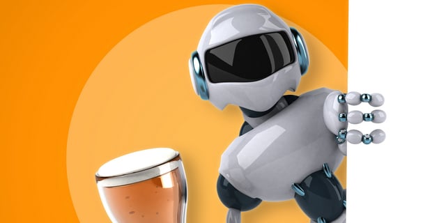 robot beer orange background cbb crop