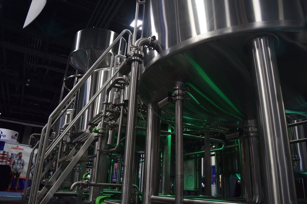 Alpha Brewing operations brewhouse