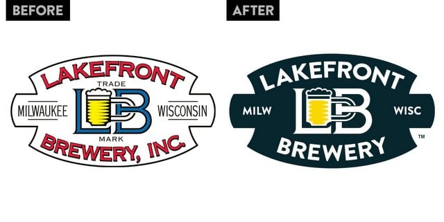 LAKEFRONT BREWERY classic LOGO STICKER decal craft beer brewing MILWAUKEE 