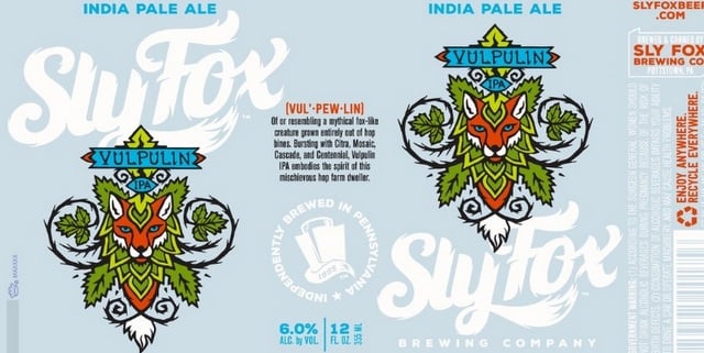 Sly Fox Beer label cbb crop