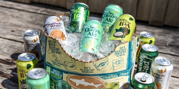 dogfish head cans packaging