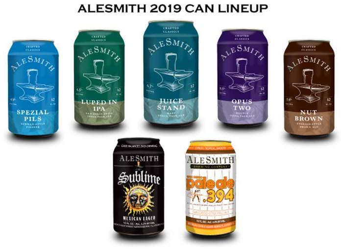 AleSmith Brewing cans