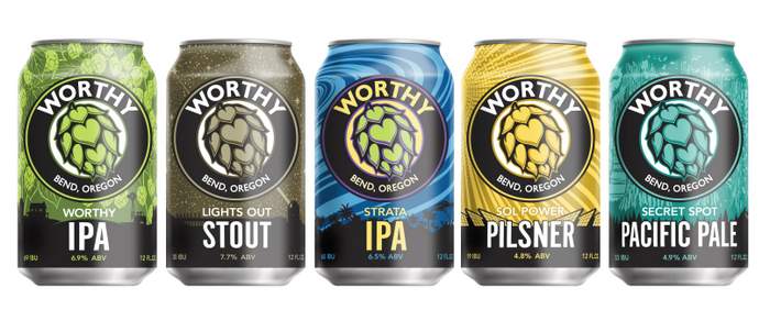 Worthy brewing can lineup