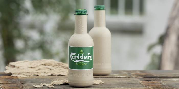 Carlsberg Group paper beer bottle