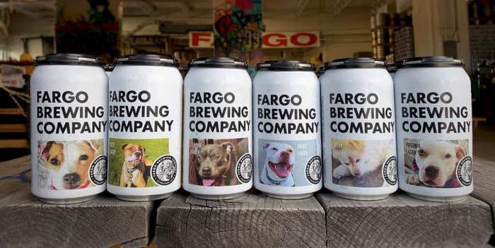 Fargo Brewing lager dogs