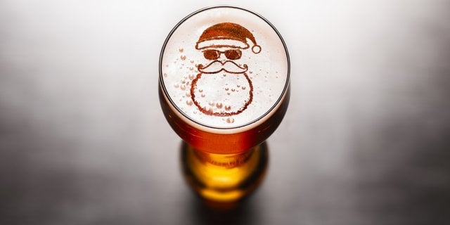 santa beer holidays Christmas