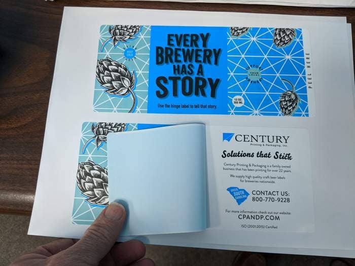 Century Printing and Packaging story label