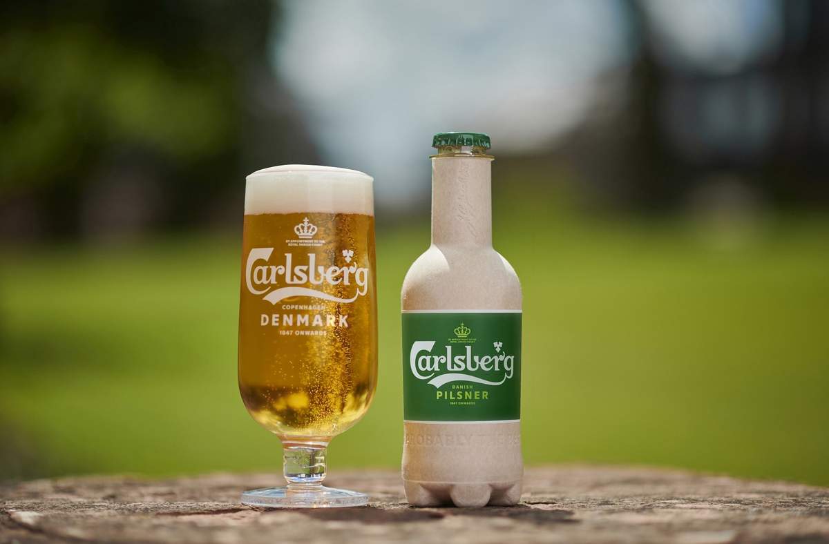Carlsberg announces largest test trial its fully recyclable Fiber Bottles (Mads a fan)