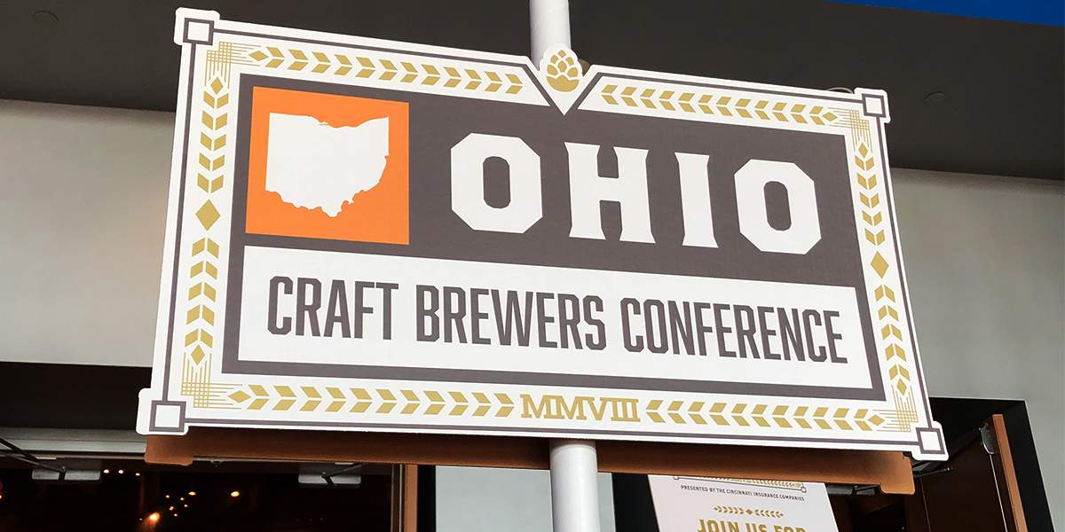 Ohio Craft Brewers Conference sign