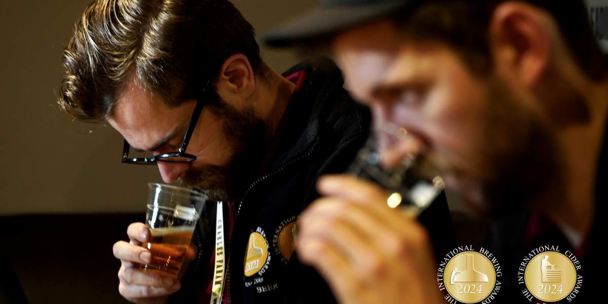International Brewing & Cider Awards judges tasting beer and cider