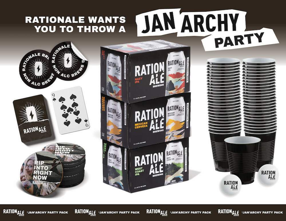 RationAle Brewing launches its 'Jan'Archy Party campaign and party pack for Dry January