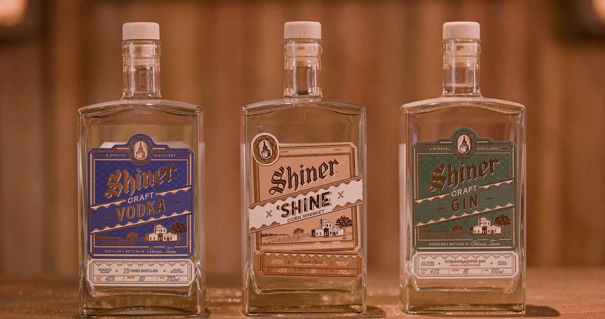 Shiner craft spirits lineup