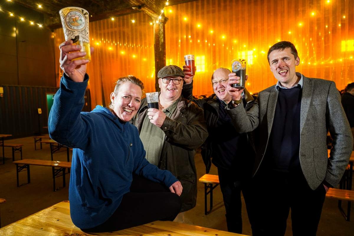 The International Brewing Awards 2024 Gold Medal Winners, L. to R. Christine Walter, David Sweeney, Paddy Johnson and Phil Parkinson