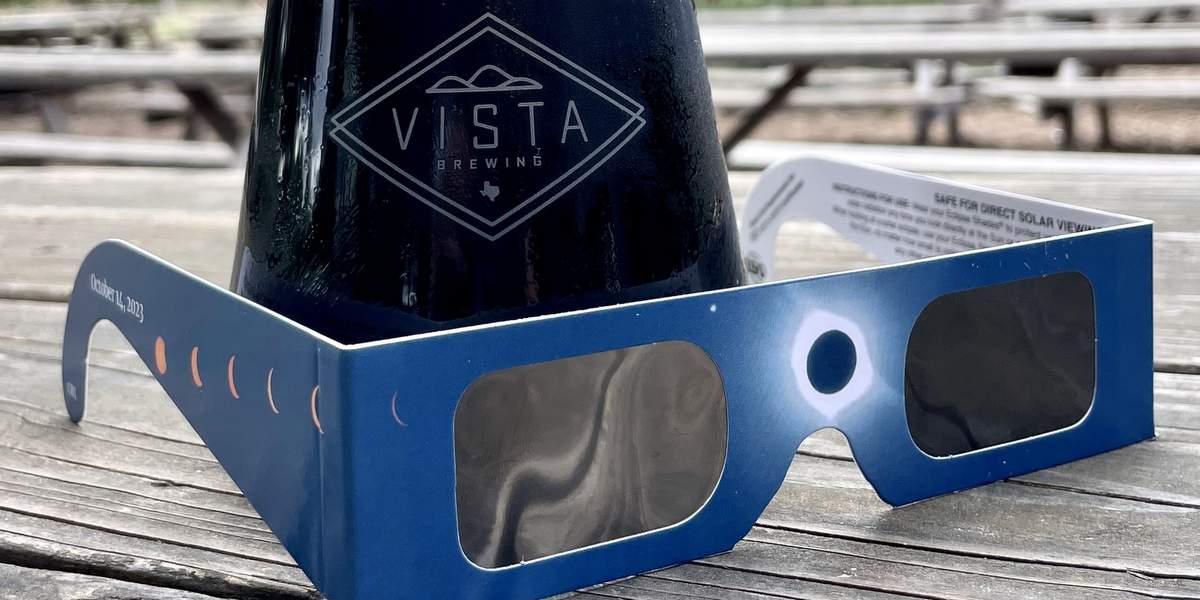 Vista Brewing eclipse glasses