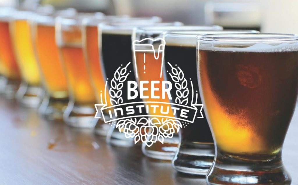 Beer Institute logo over some beers