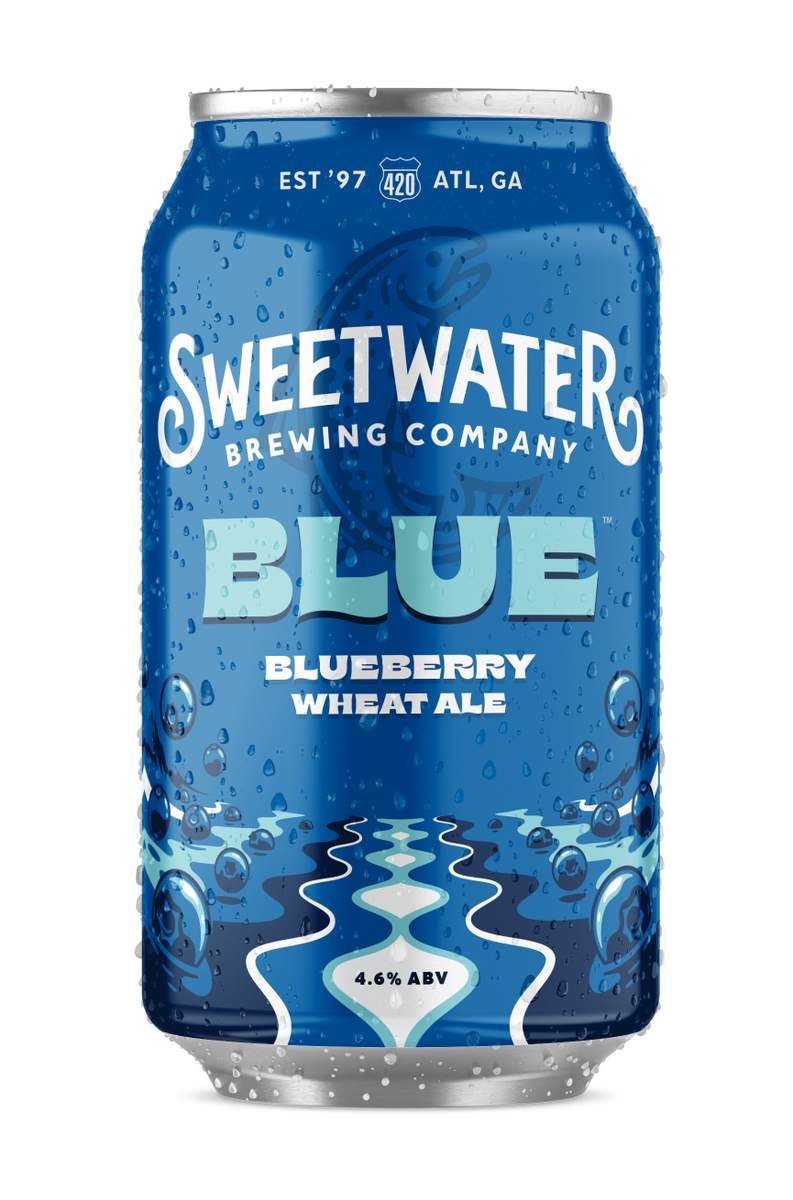 Blue Blueberry Wheat Ale can