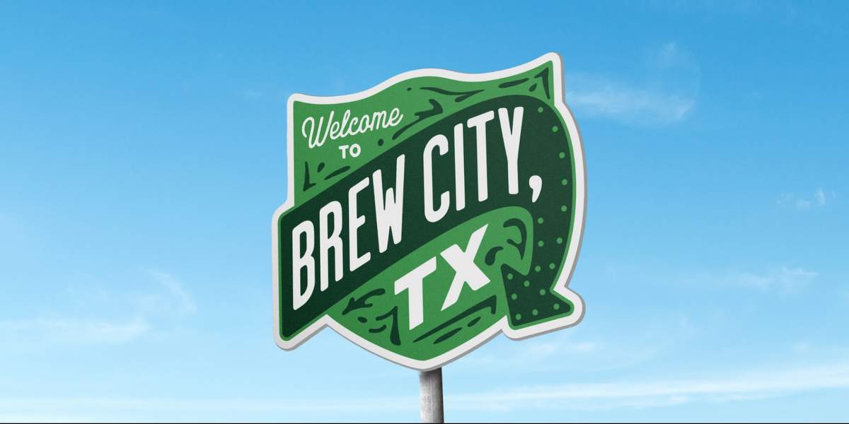Brew City TX sign